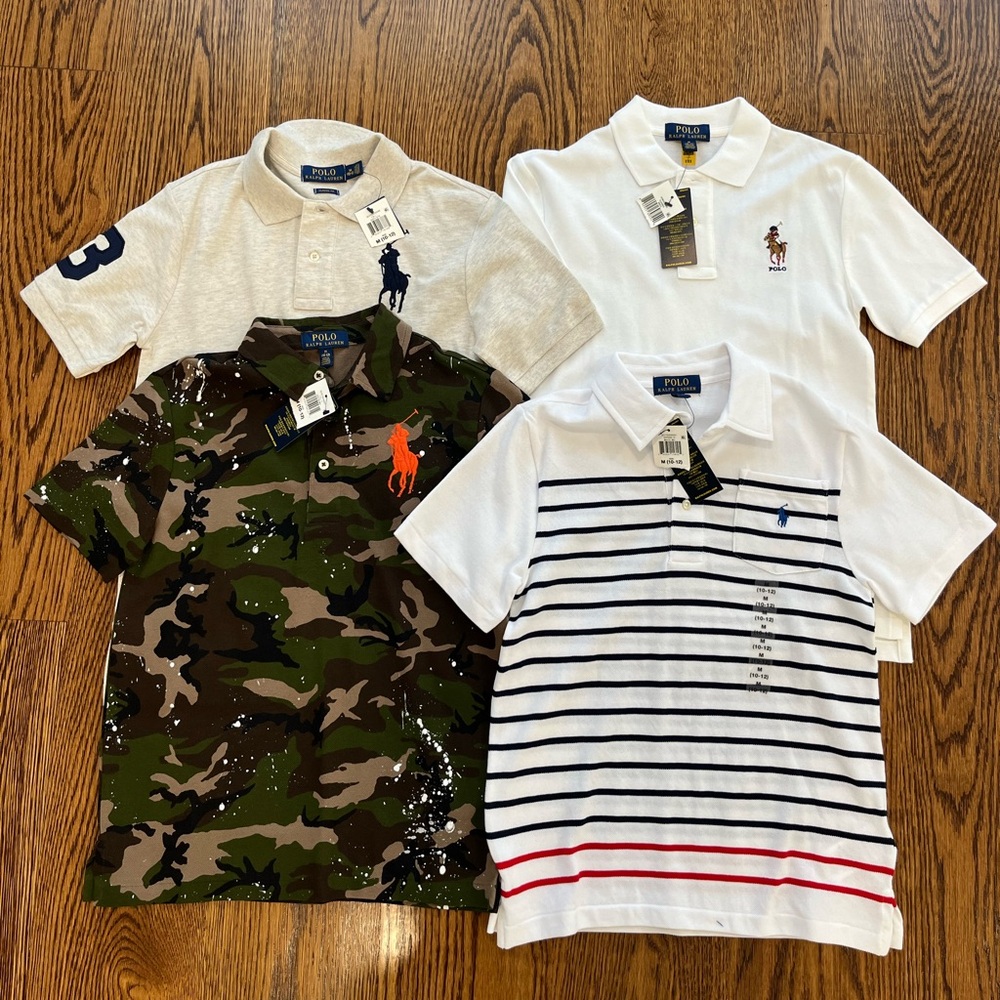 Boys polo SZ 10-12 NWT